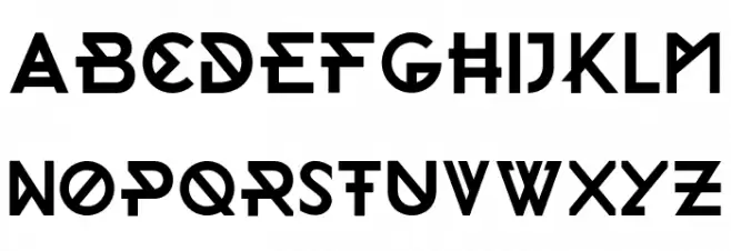Morden-Regular フォント 大文字