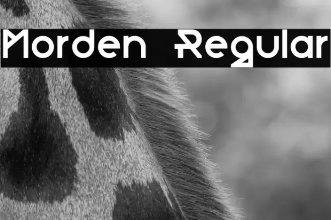 Morden-Regular Font examples