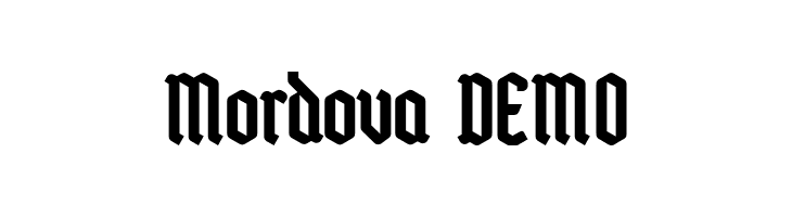 Mordova DEMO  font caratteri gratis