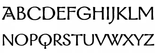 Mordred Bold Schriftart Groß