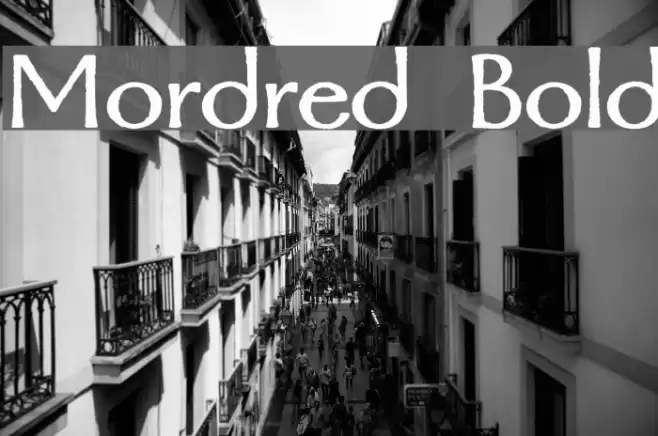 Mordred Bold Font examples