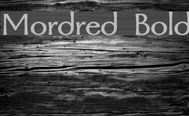 Mordred Bold Font examples
