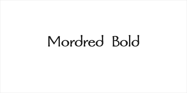 Mordred Bold Logo