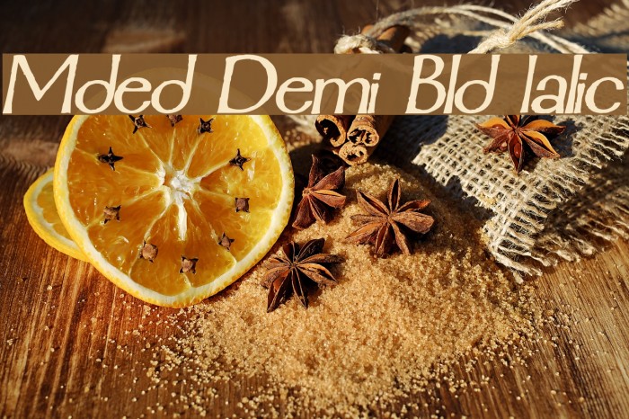 Mordred Demi Bold Italic Font examples