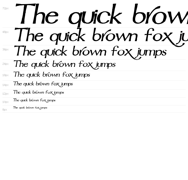 Mordred Demi Bold Italic Waterfall