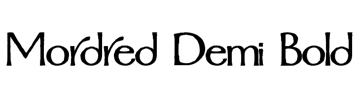 Mordred Demi Bold  नि: शुल्क फ़ॉन्ट्स डाउनलोड