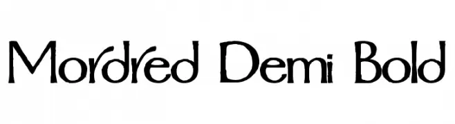 Mordred Demi Bold  フリーフォントのダウンロード