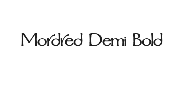 Mordred Demi Bold Logo