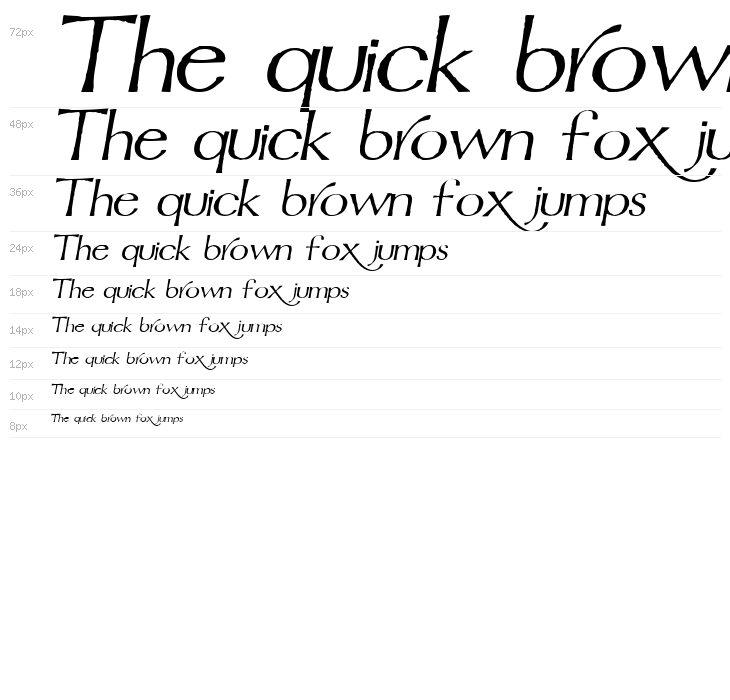 Mordred Italic Waterfall