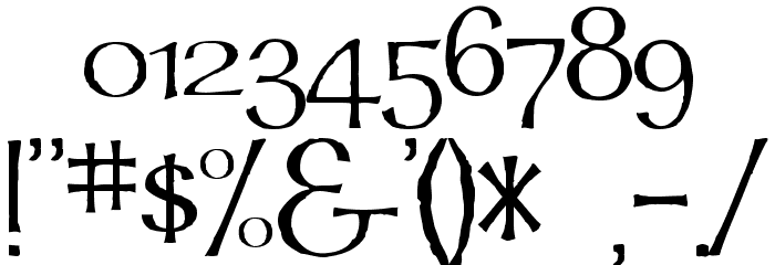Mordred Font OTHER CHARS