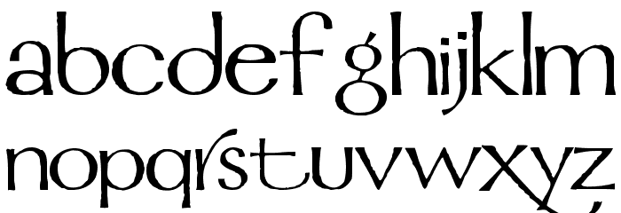 Mordred Font LOWERCASE