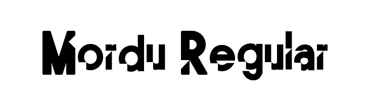 Mordu Regular  Fuentes Gratis Descargar
