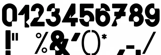 Mordu Regular Font OTHER CHARS