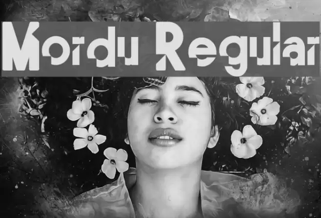Mordu Regular Font examples