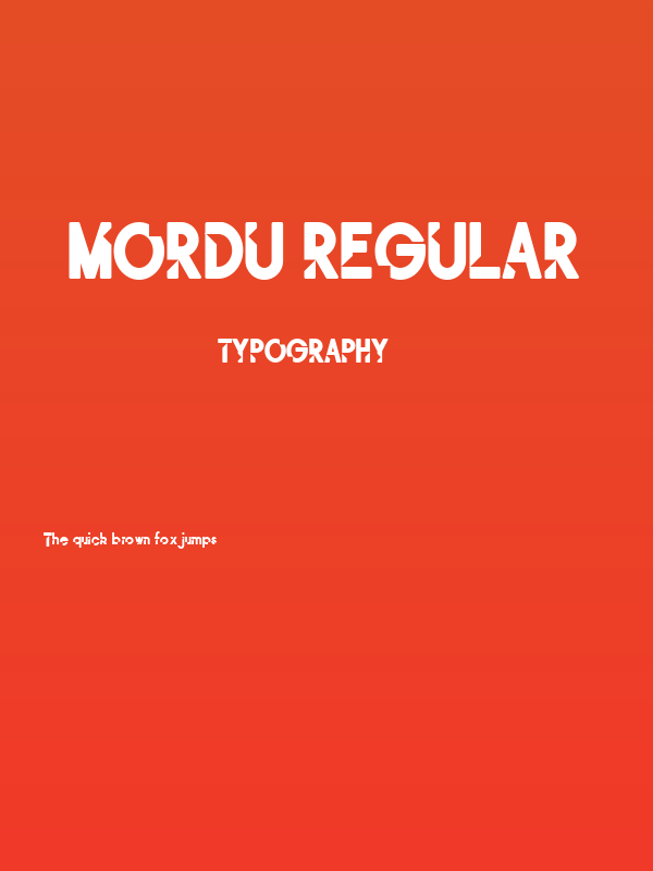 Mordu Regular Poster