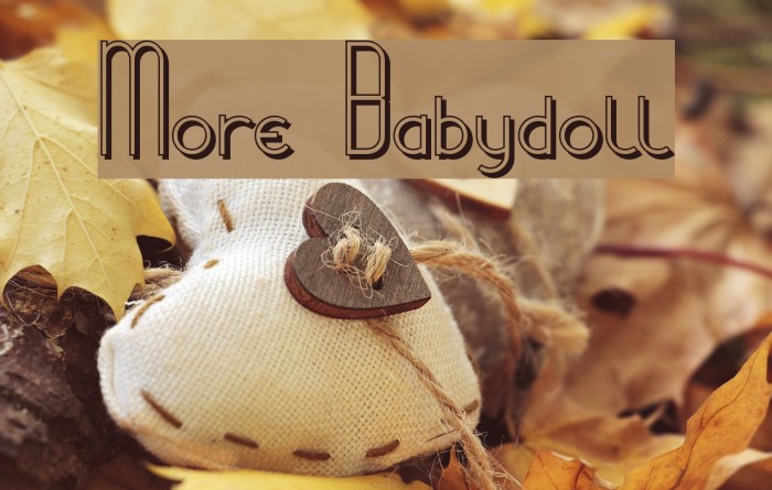 More Babydoll Font examples