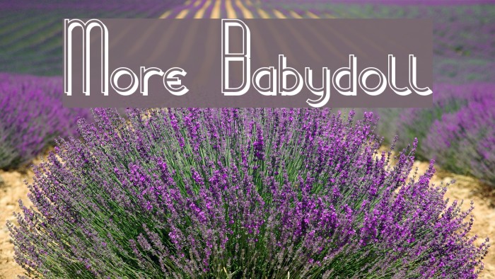 More Babydoll Font examples
