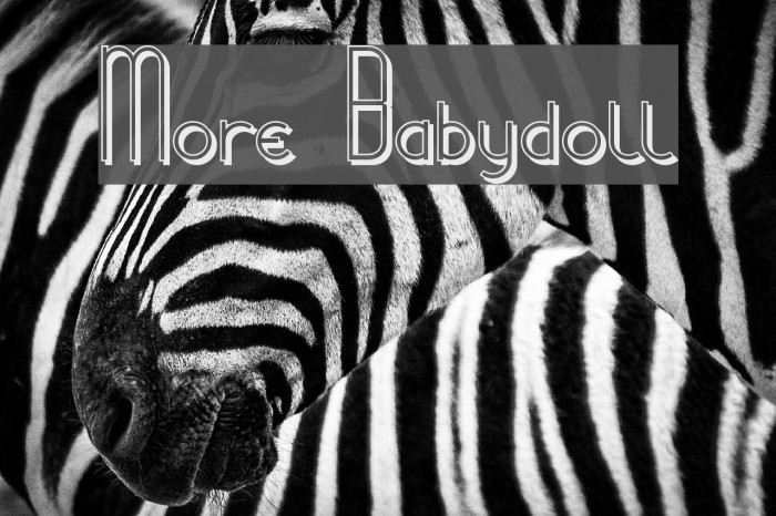More Babydoll Font examples