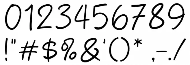 More Ideas Шрифта ДРУГИЕ символов