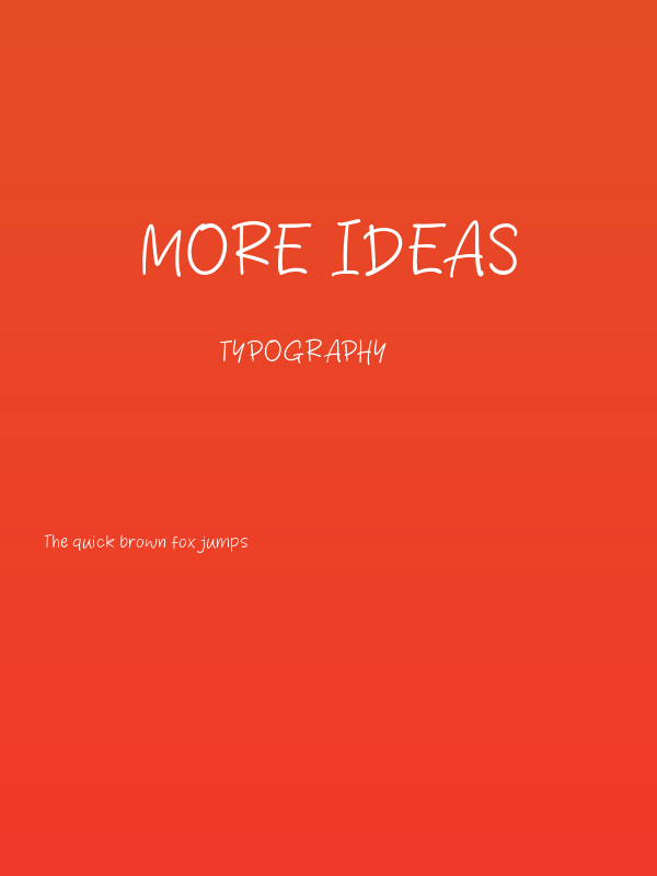More Ideas Poster
