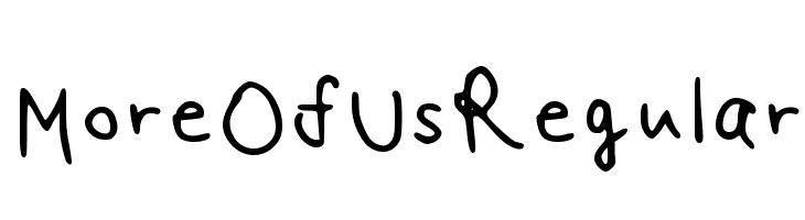 More Of Us Regular  Free Fonts Download
