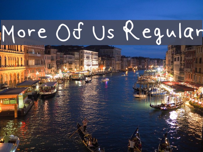 More Of Us Regular Example 2