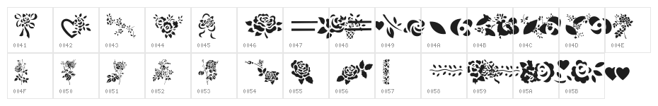 More Roses! Character Map