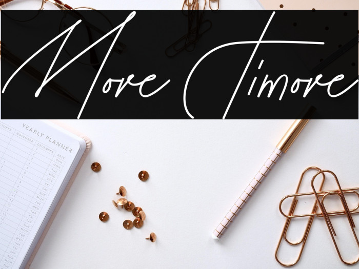 More Timore फ़ॉन्ट examples