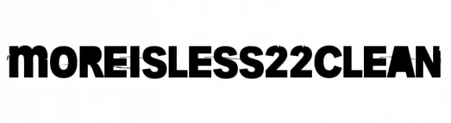 More is less 22 Clean  フリーフォントのダウンロード