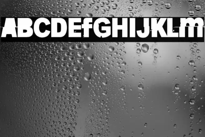 More is less 22 Displacement Font examples