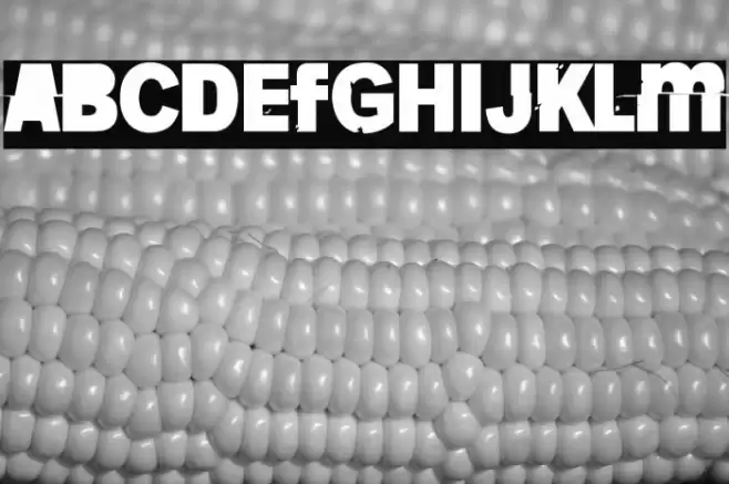 More is less 22 Displacement Font examples