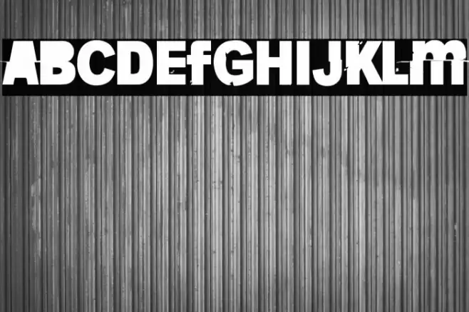 More is less 22 Displacement Font examples