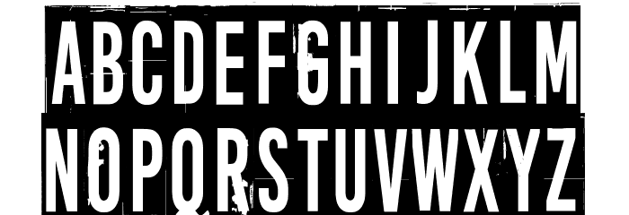 More news from nowhere, again Font LOWERCASE