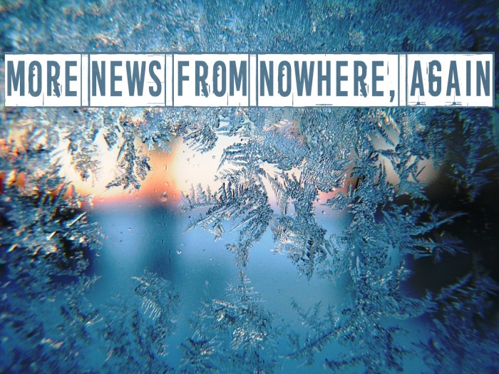 More news from nowhere, again Font examples