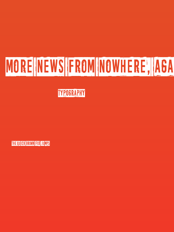 More news from nowhere, again Poster
