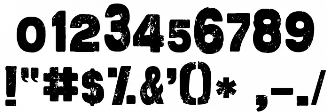 More than Enough フォント その他の文字