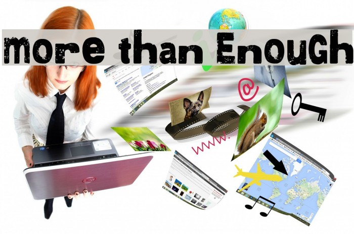 More than Enough Font examples