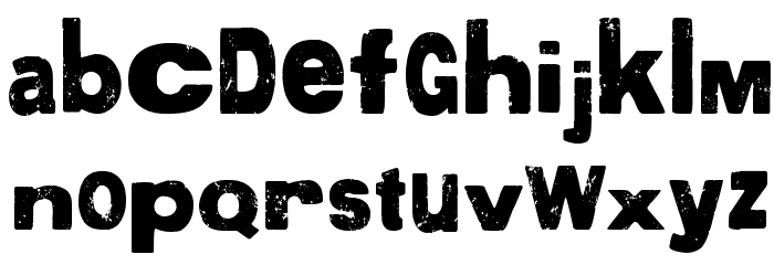 More than Enough Font LOWERCASE