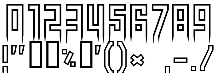 More than human フォント その他の文字