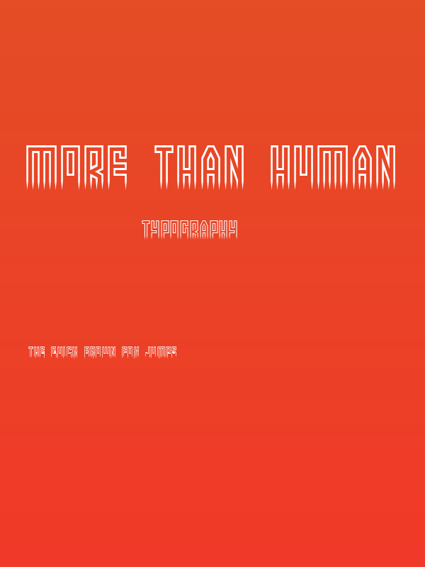 More than human Poster