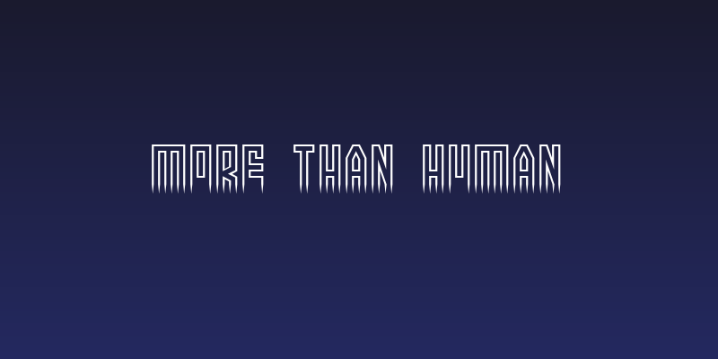 More than human Social Header