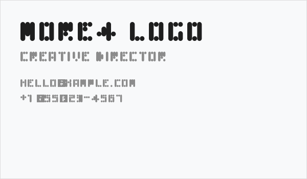 More4 Logo Business Card