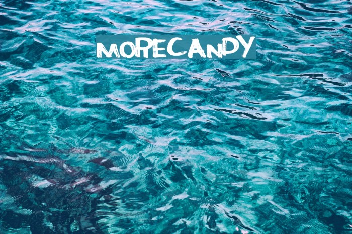 MoreCandy Font examples