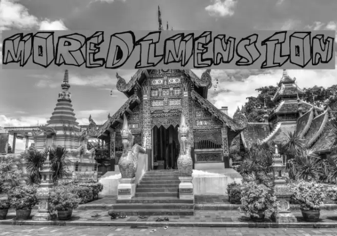MoreDimension Font examples