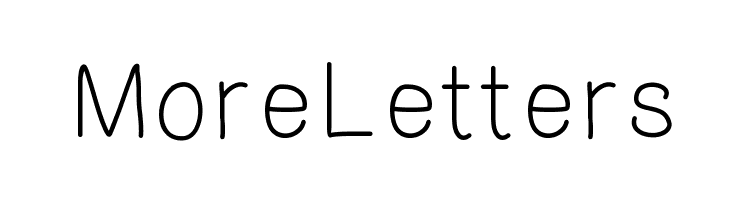 MoreLetters Fonte