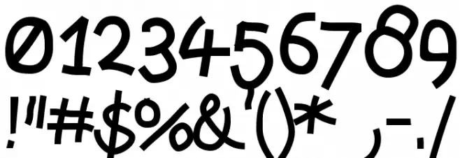 MoreMonK Font OTHER CHARS