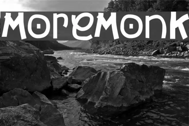 MoreMonK Font examples