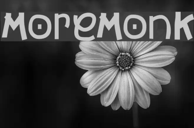 MoreMonK Font examples