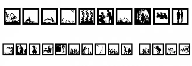 MoreSilhousFrame Font OTHER CHARS
