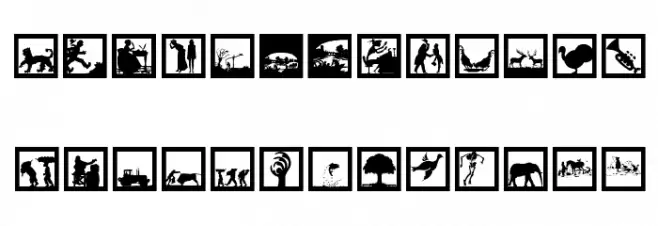 MoreSilhousFrame Fonte MAIÚSCULAS